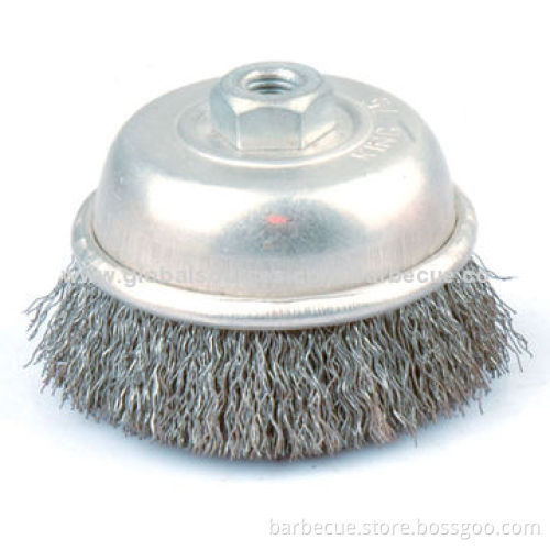 BBQ tool sets/Crimped Cup Brushes, Used for Industrial Purpose, 12,500rpm Maximum Speed